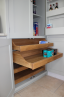 Pantry with Shaped Oak Drawers